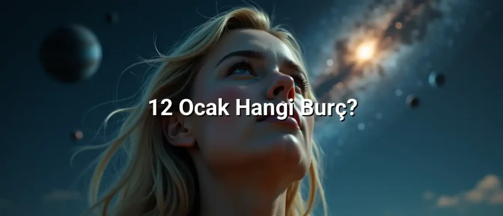 12 Ocak Hangi Burç? hakkında astrolojik görsel