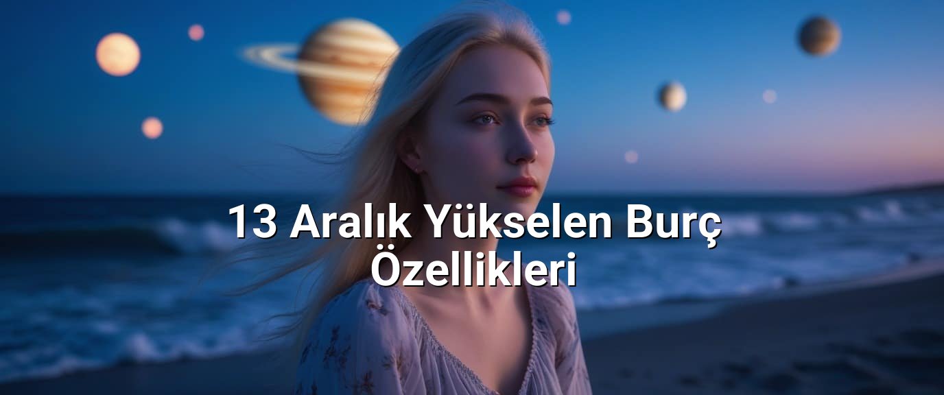 13 Aralık Yükselen Burç Özellikleri 13 Aralık Yükselen Burç Özellikleri