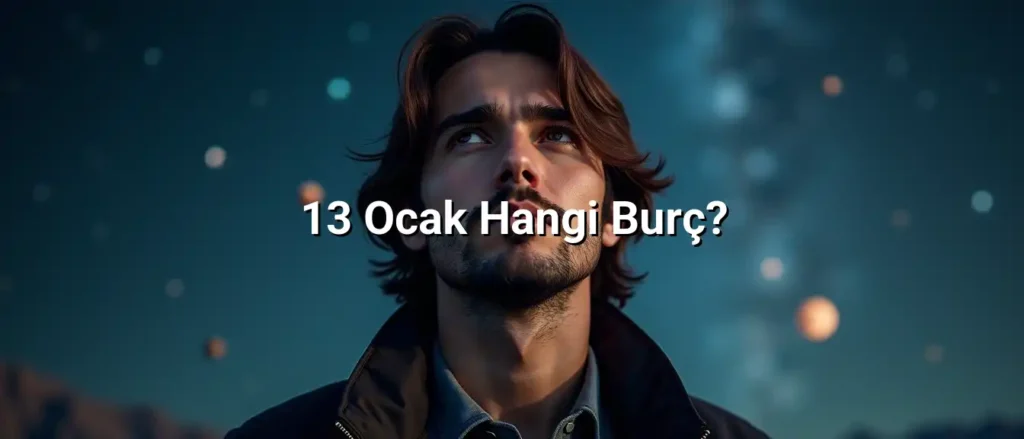 13 Ocak Hangi Burç? hakkında astrolojik görsel