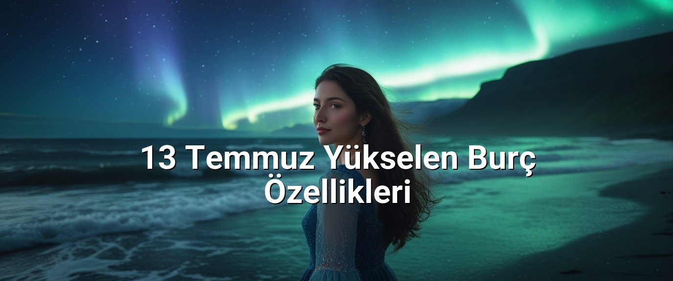 13 Temmuz Yükselen Burç Özellikleri