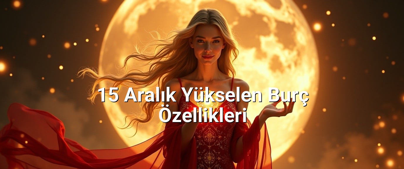 15 Aralık Yükselen Burç Özellikleri 15 Aralık Yükselen Burç Özellikleri