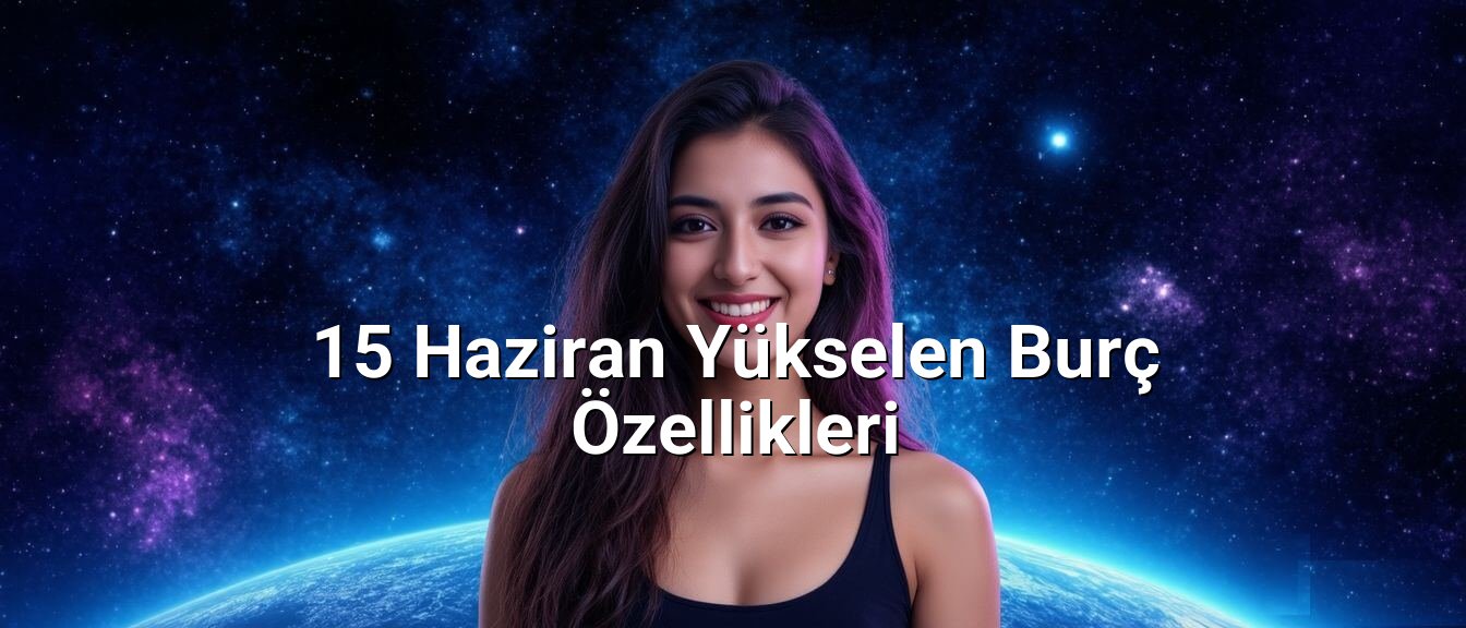 15 Haziran Yükselen Burç Özellikleri 15 Haziran Yükselen Burç Özellikleri