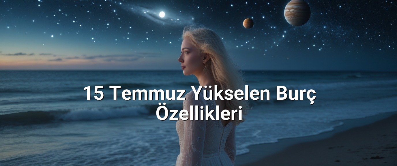 15 Temmuz Yükselen Burç Özellikleri