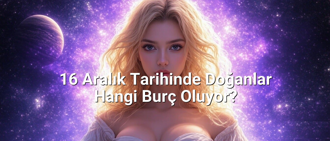 16 Aralık Tarihinde Doğanlar Hangi Burç Oluyor? 16 Aralık Tarihinde Doğanlar Hangi Burç Oluyor?