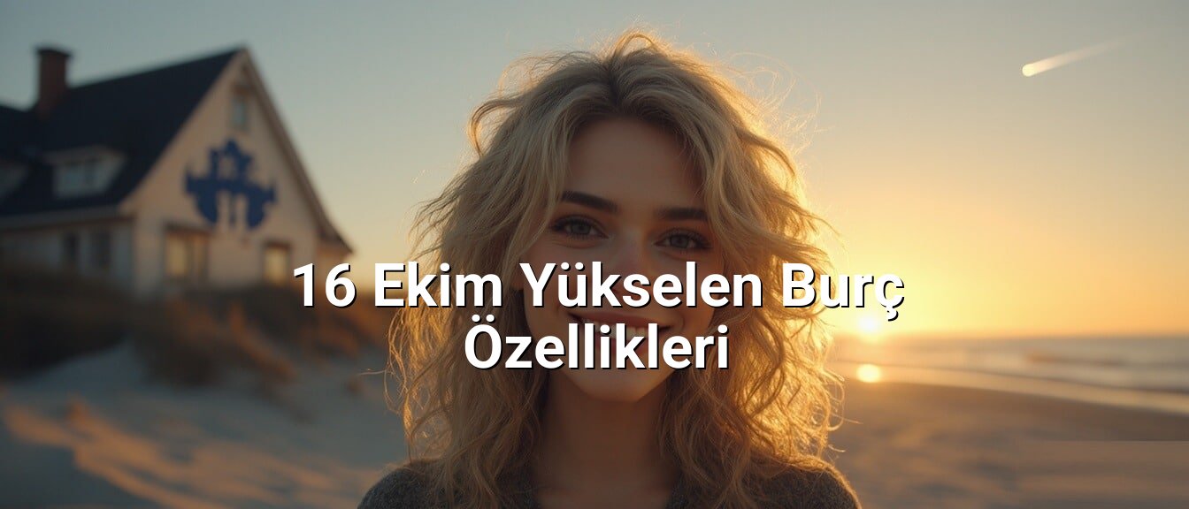 16 Ekim Yükselen Burç Özellikleri