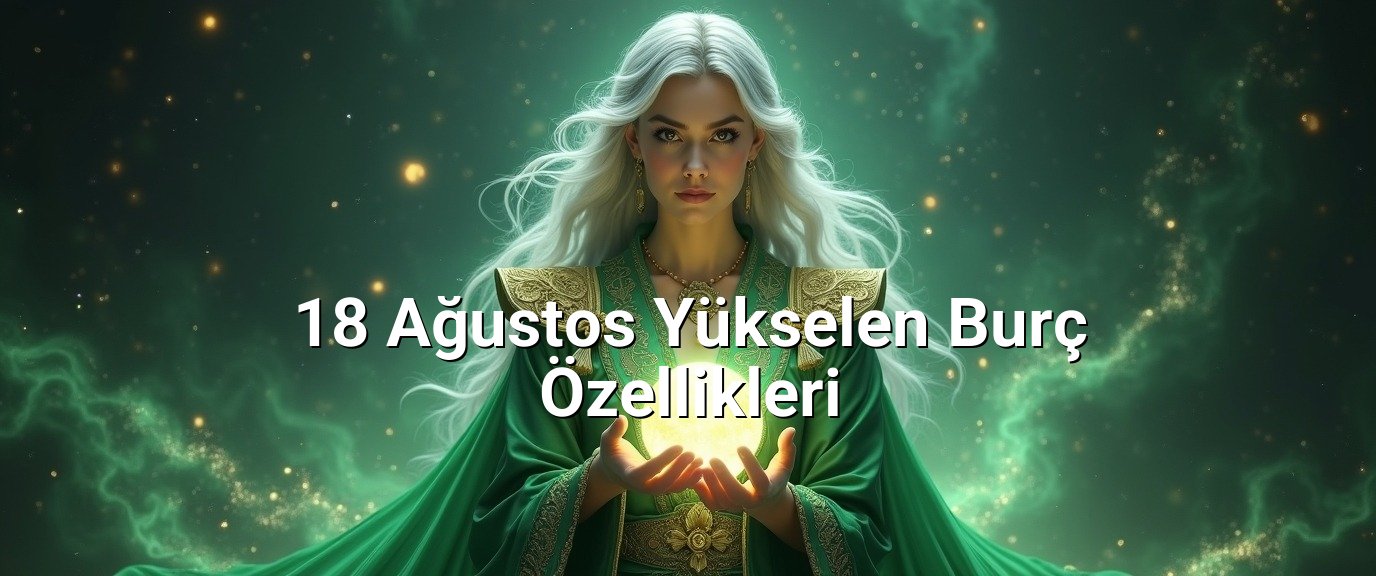 18 Ağustos Yükselen Burç Özellikleri