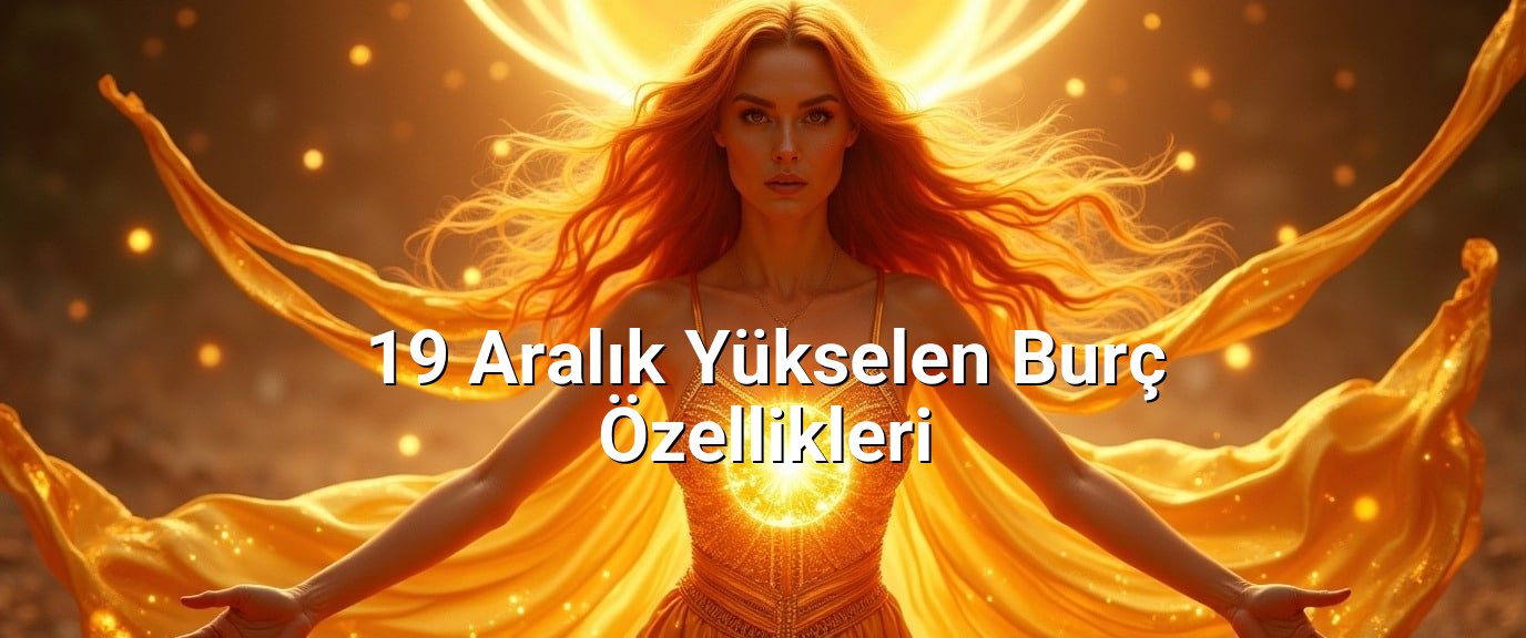 19 Aralık Yükselen Burç Özellikleri 19 Aralık Yükselen Burç Özellikleri