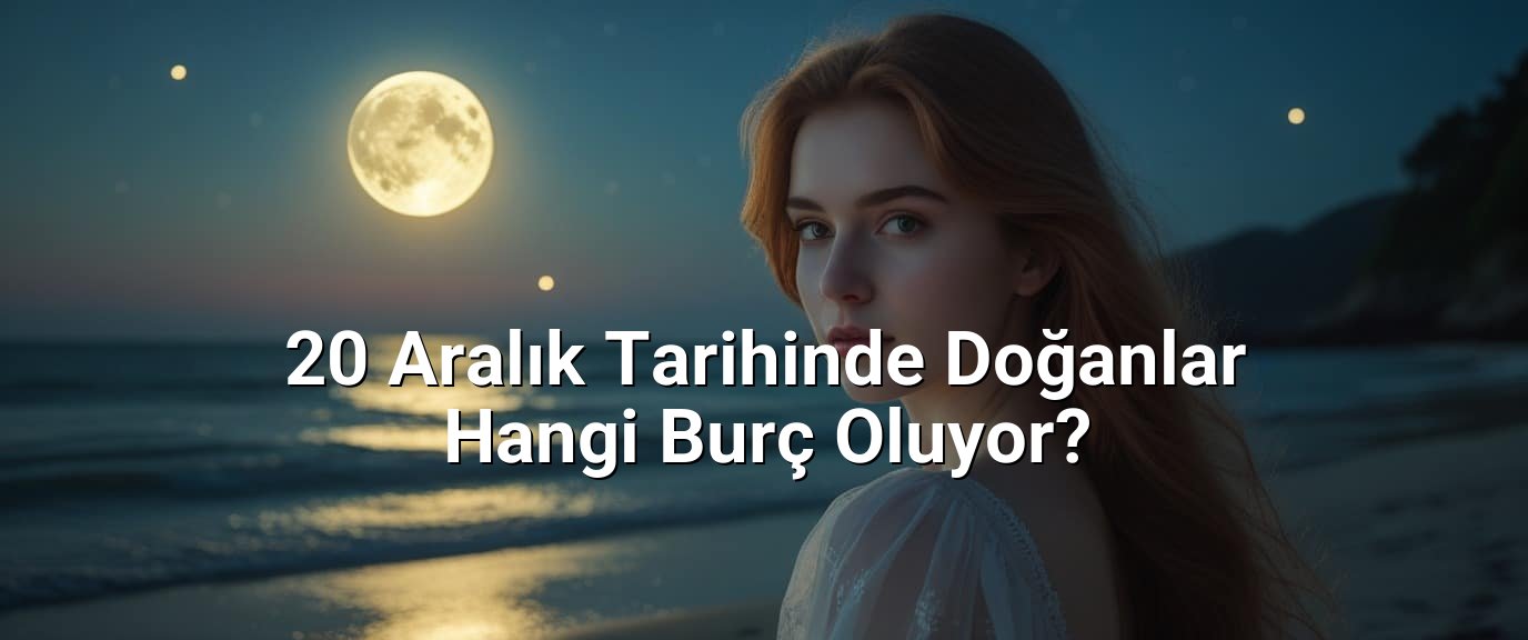20 Aralık Tarihinde Doğanlar Hangi Burç Oluyor? 20 Aralık Tarihinde Doğanlar Hangi Burç Oluyor?