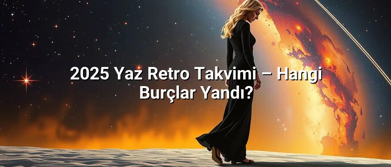 2025 Yaz Retro Takvimi – Hangi Burçlar Yandı?