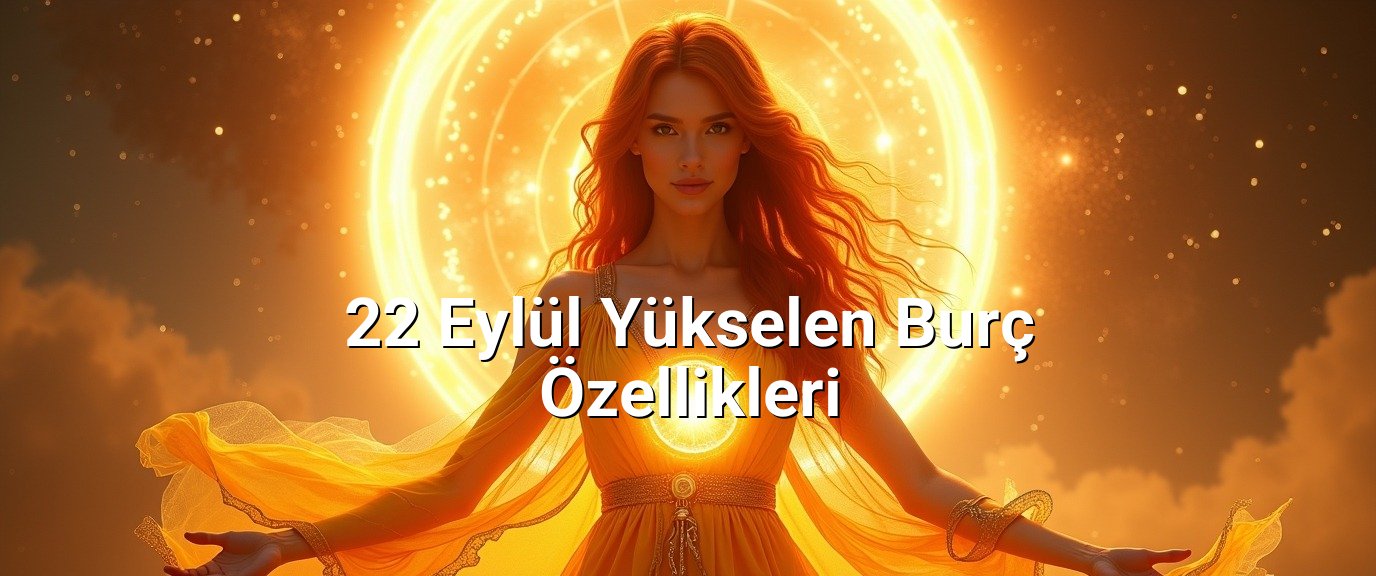 22 Eylül Yükselen Burç Özellikleri 22 Eylül Yükselen Burç Özellikleri