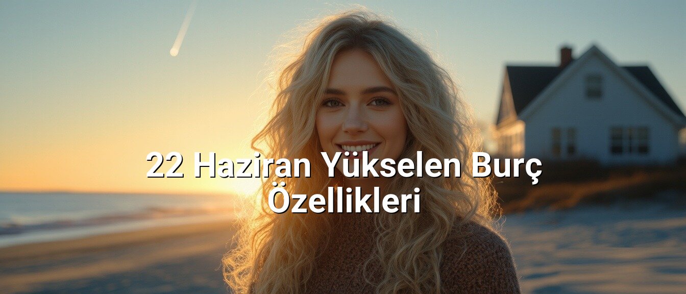 22 Haziran Yükselen Burç Özellikleri 22 Haziran Yükselen Burç Özellikleri