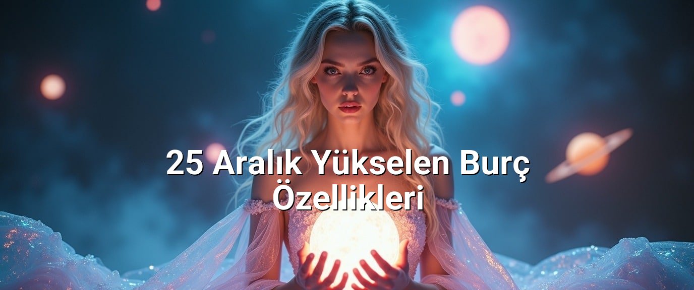 25 Aralık Yükselen Burç Özellikleri 25 Aralık Yükselen Burç Özellikleri