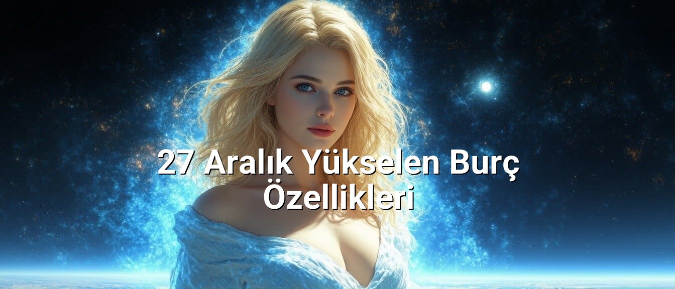 27 Aralık Yükselen Burç Özellikleri 27 Aralık Yükselen Burç Özellikleri