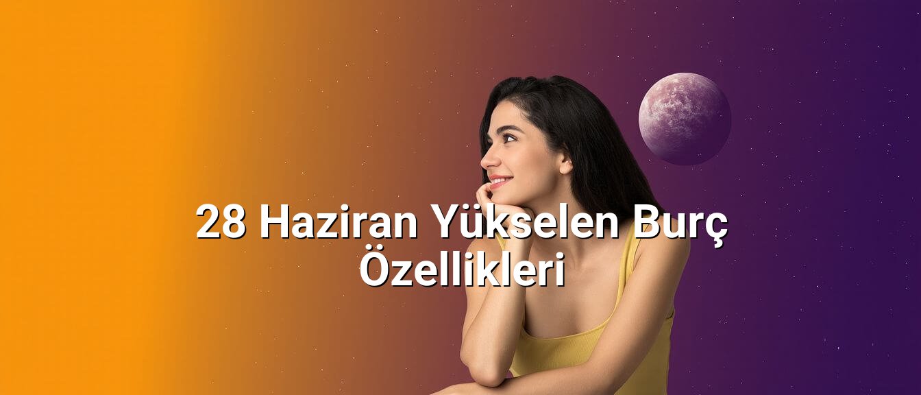 28 Haziran Yükselen Burç Özellikleri 28 Haziran Yükselen Burç Özellikleri