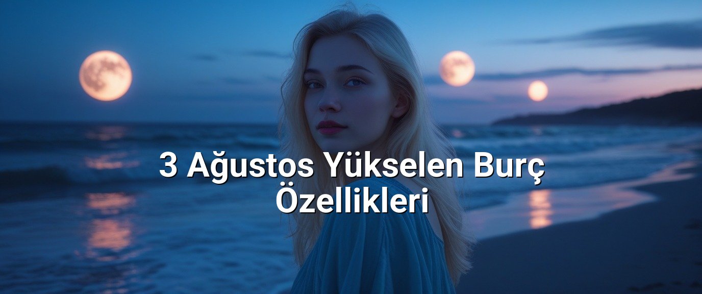 3 Ağustos Yükselen Burç Özellikleri