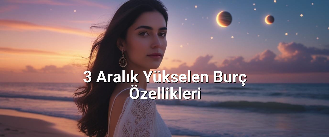 3 Aralık Yükselen Burç Özellikleri 3 Aralık Yükselen Burç Özellikleri