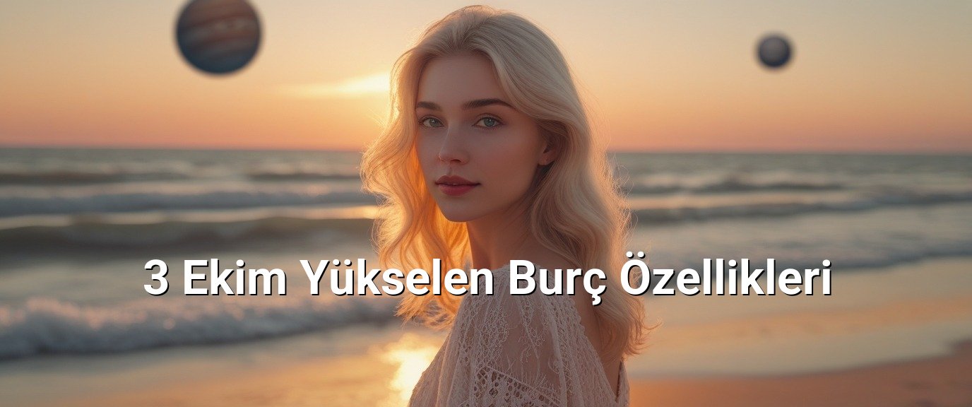 3 Ekim Yükselen Burç Özellikleri 3 Ekim Yükselen Burç Özellikleri