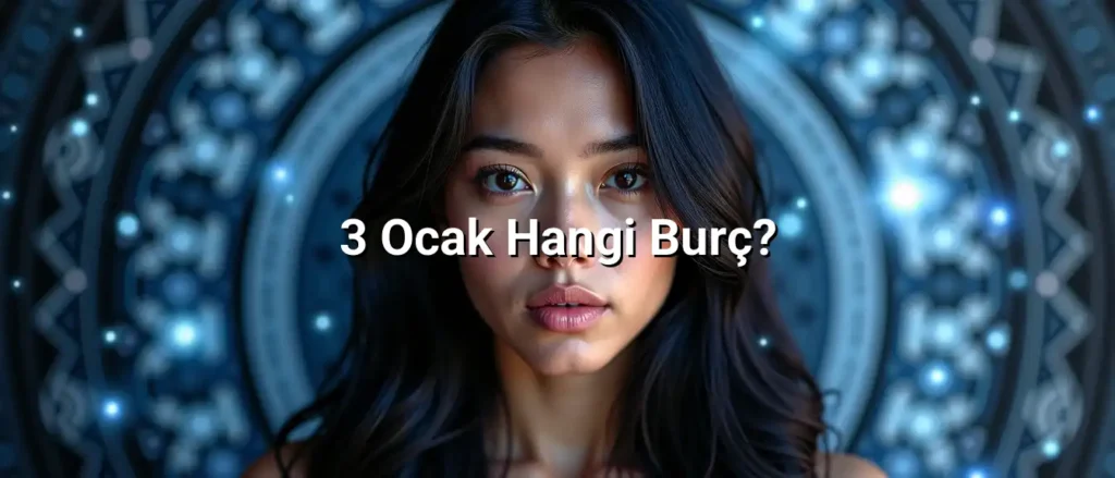 3 Ocak Hangi Burç? hakkında astrolojik görsel