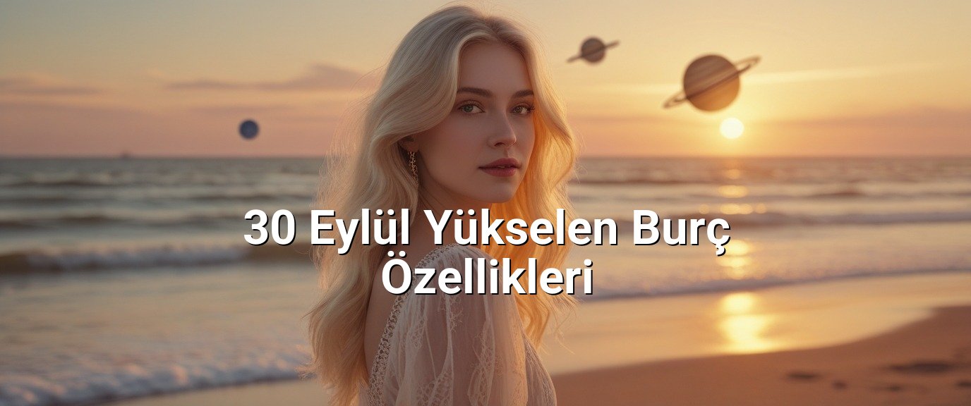 30 Eylül Yükselen Burç Özellikleri 30 Eylül Yükselen Burç Özellikleri