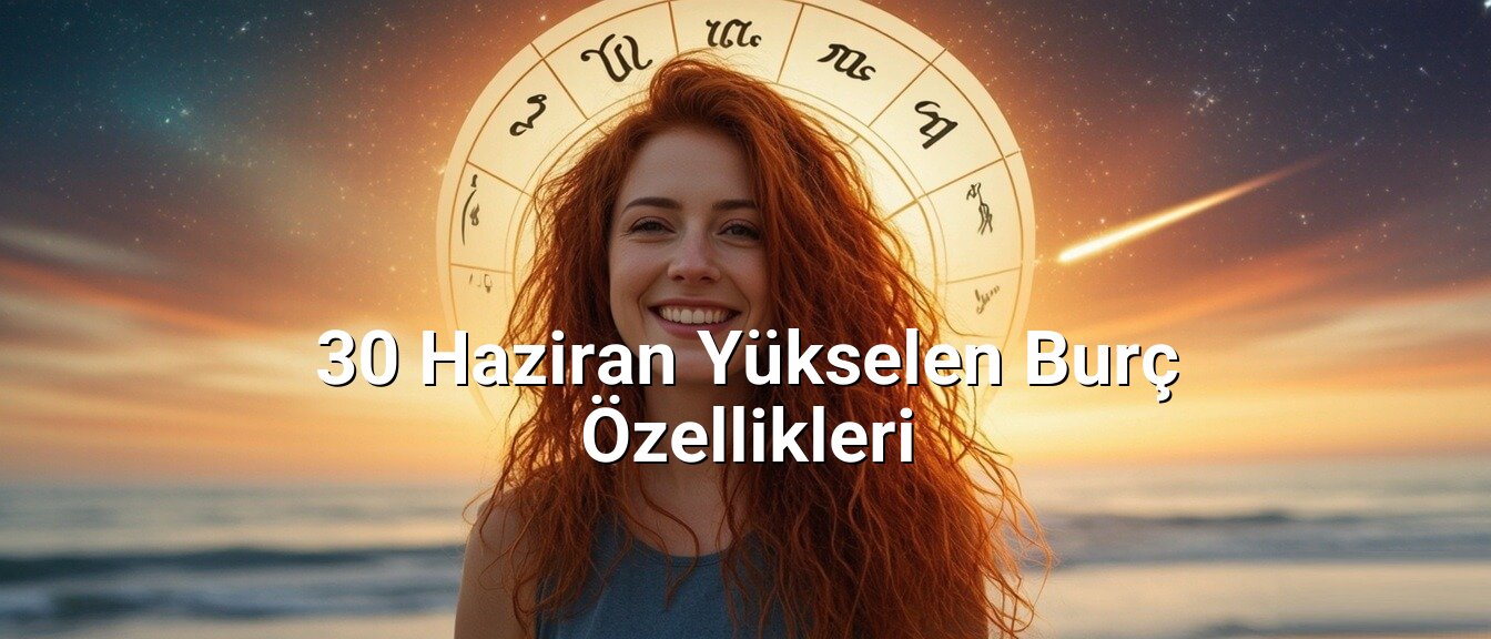 30 Haziran Yükselen Burç Özellikleri 30 Haziran Yükselen Burç Özellikleri