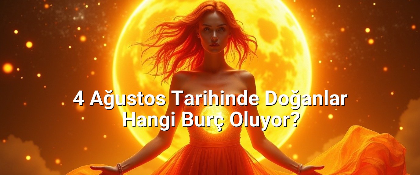 4 Ağustos Tarihinde Doğanlar Hangi Burç Oluyor?