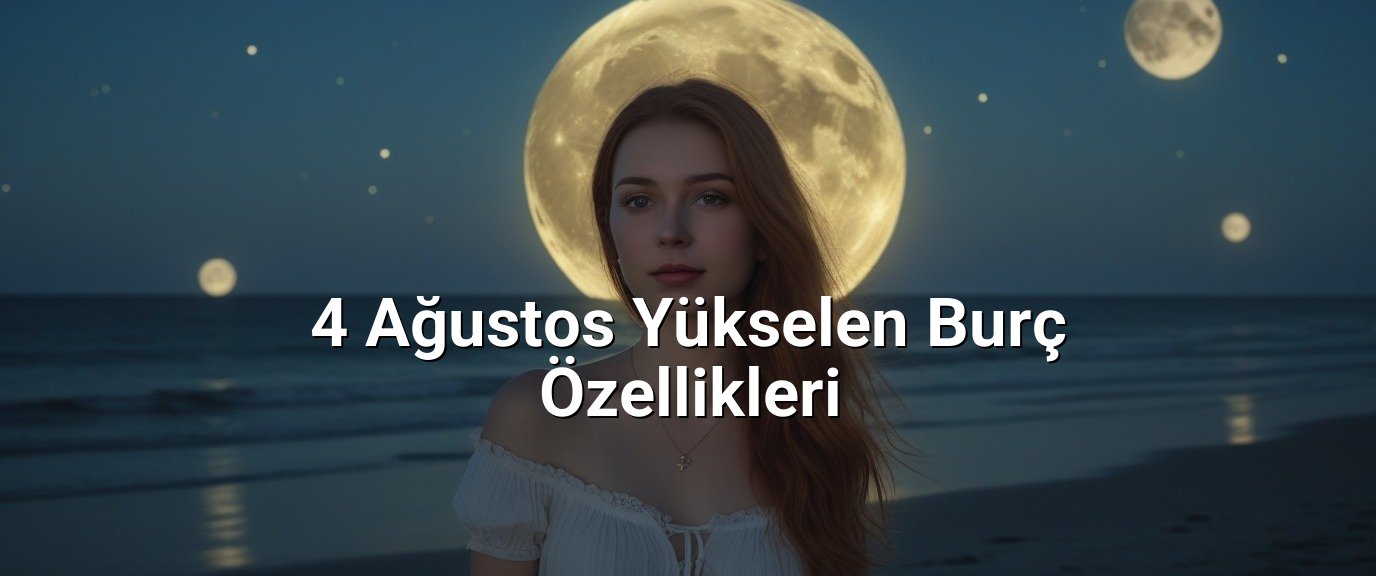 4 Ağustos Yükselen Burç Özellikleri