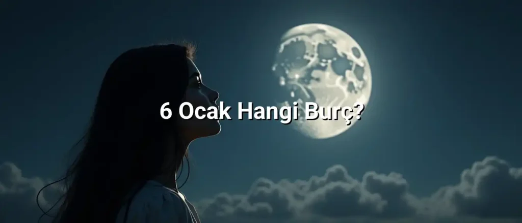 6 Ocak Hangi Burç? hakkında astrolojik görsel