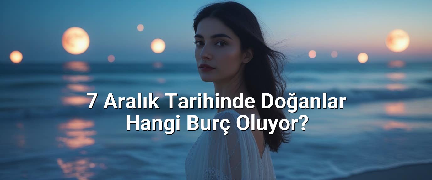 7 Aralık Tarihinde Doğanlar Hangi Burç Oluyor? 7 Aralık Tarihinde Doğanlar Hangi Burç Oluyor?