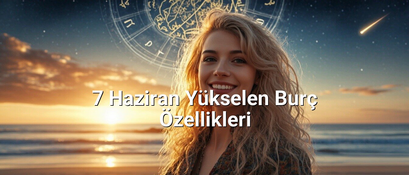 7 Haziran Yükselen Burç Özellikleri 7 Haziran Yükselen Burç Özellikleri