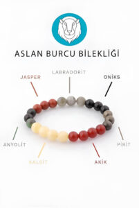 Aslan Burcu Doğal Taş Bileklik
