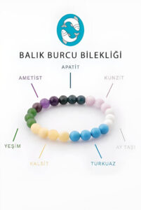 Balık Burcu Doğal Taş Bileklik