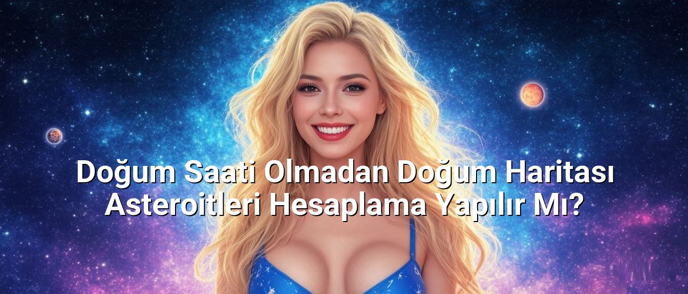 Doğum Saati Olmadan Doğum Haritası Asteroitleri Hesaplama Yapılır Mı?