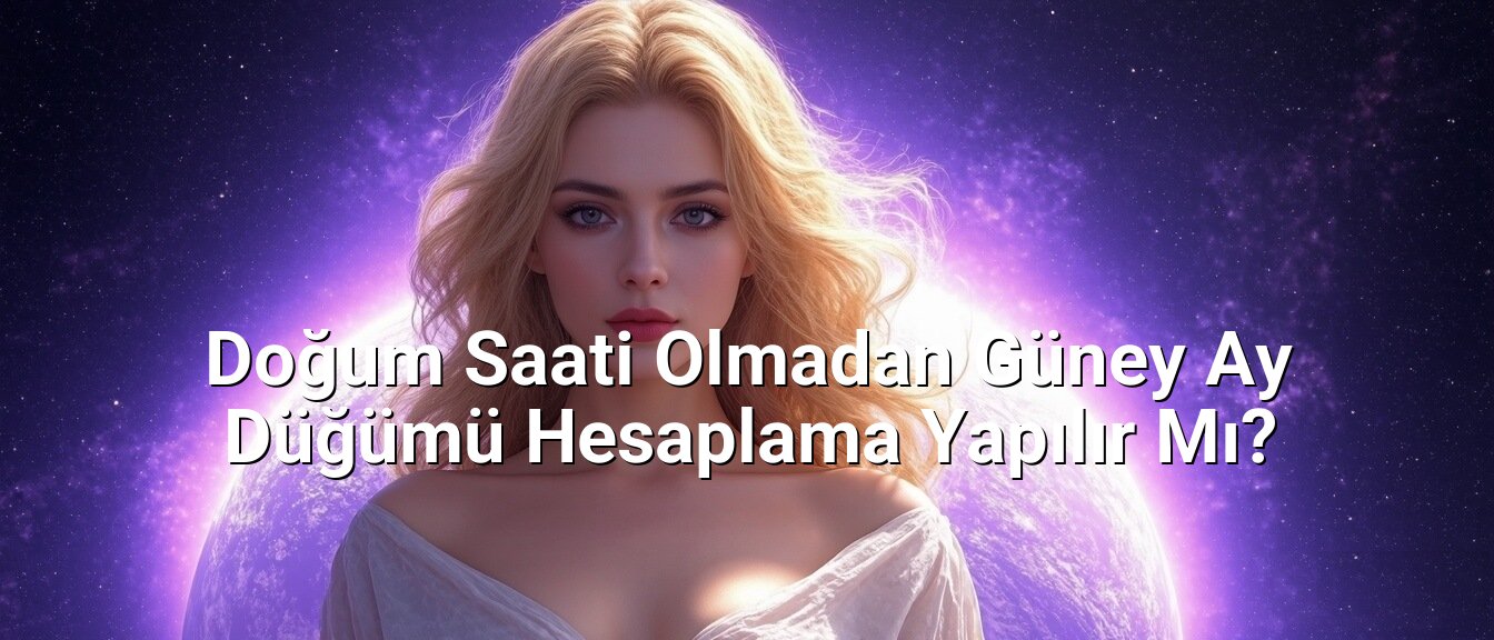 Doğum Saati Olmadan Güney Ay Düğümü Hesaplama Yapılır Mı?
