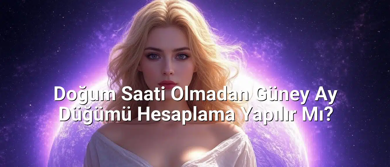 Doğum Saati Olmadan Güney Ay Düğümü Hesaplama Yapılır Mı?