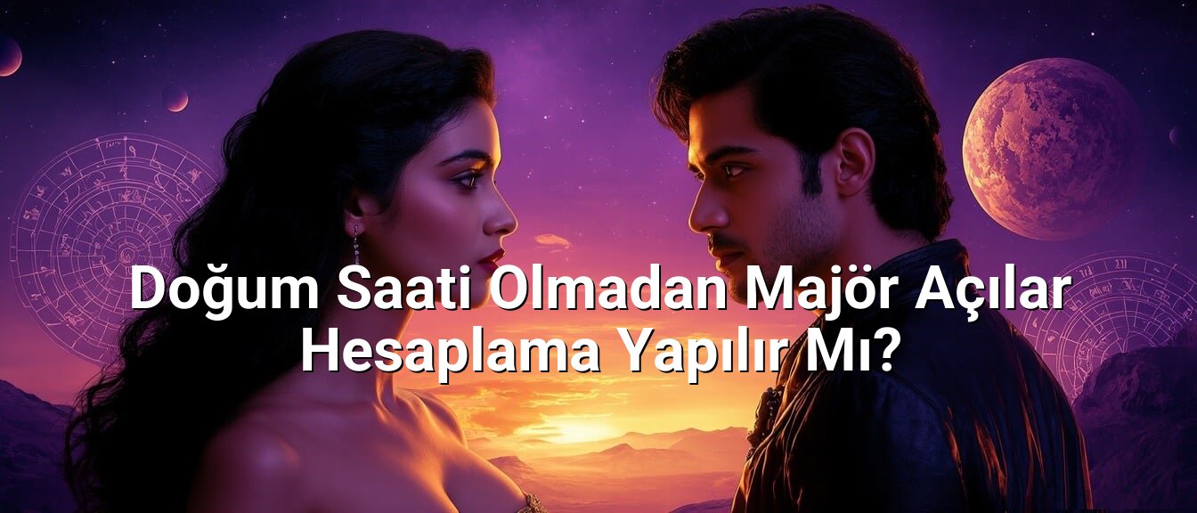 Doğum Saati Olmadan Majör Açılar Hesaplama Yapılır Mı?