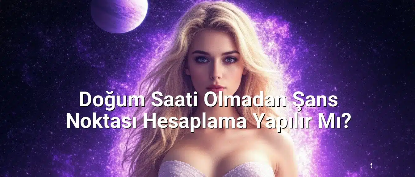 Doğum Saati Olmadan Şans Noktası Hesaplama Yapılır Mı?
