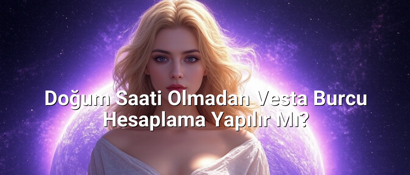 Doğum Saati Olmadan Vesta Burcu Hesaplama Yapılır Mı?