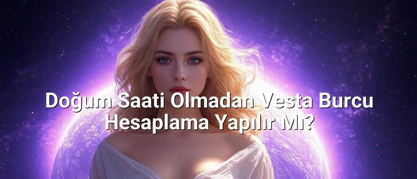 Doğum Saati Olmadan Vesta Burcu Hesaplama Yapılır Mı?