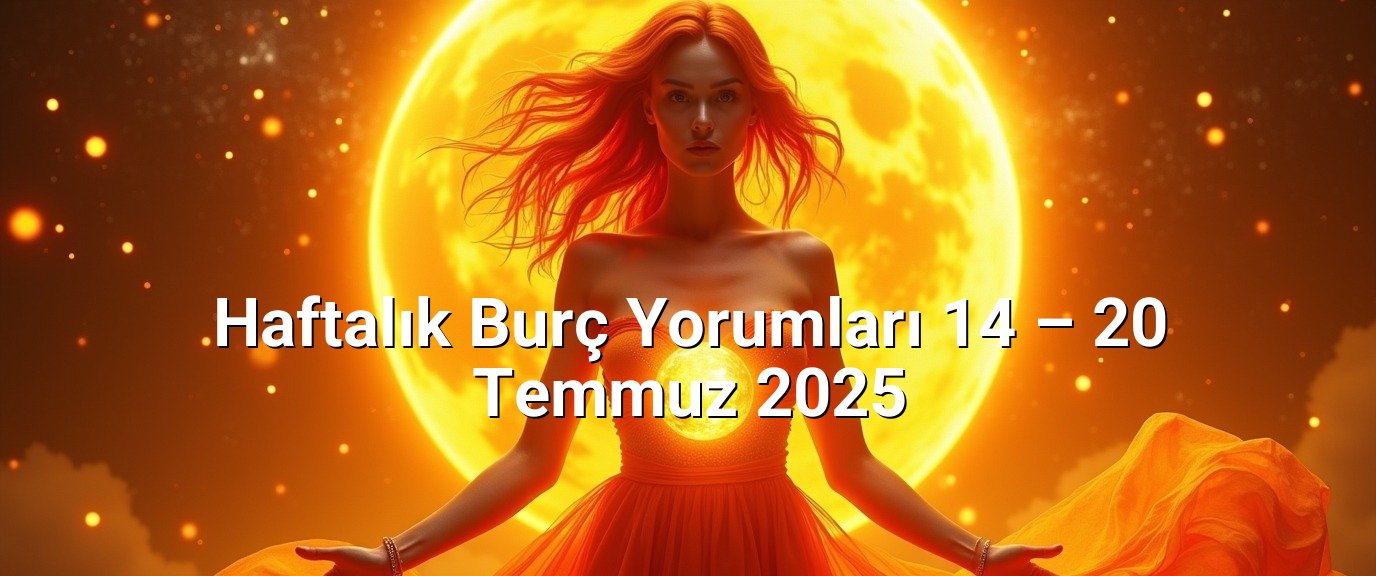Haftalık Burç Yorumları 14 – 20 Temmuz 2025
