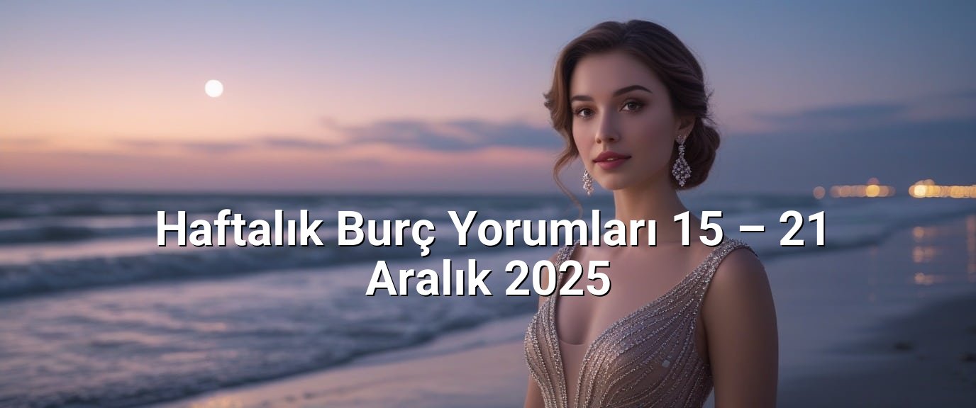 Haftalık Burç Yorumları 15 – 21 Aralık 2025 Haftalık Burç Yorumları 15 – 21 Aralık 2025