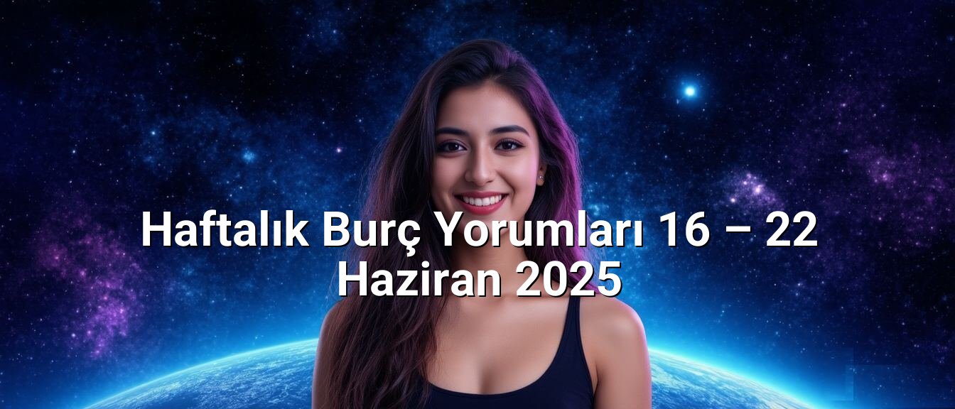 Haftalık Burç Yorumları 16 – 22 Haziran 2025 Haftalık Burç Yorumları 16 – 22 Haziran 2025