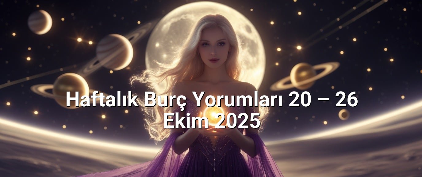 Haftalık Burç Yorumları 20 – 26 Ekim 2025 Haftalık Burç Yorumları 20 – 26 Ekim 2025
