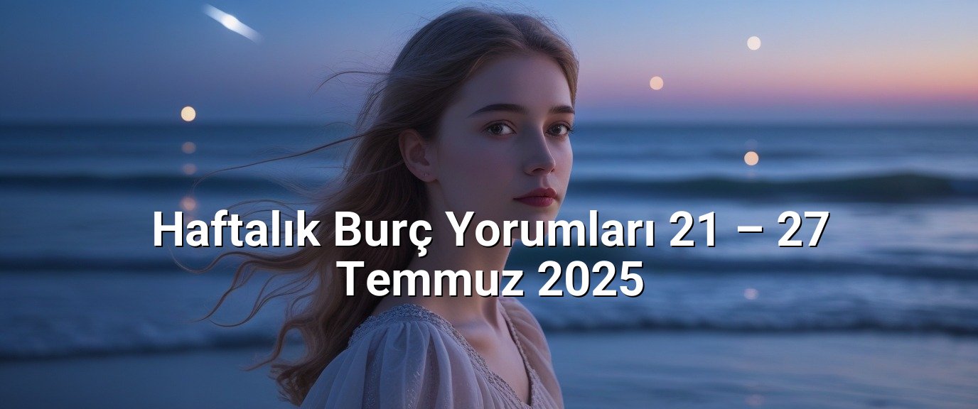Haftalık Burç Yorumları 21 – 27 Temmuz 2025