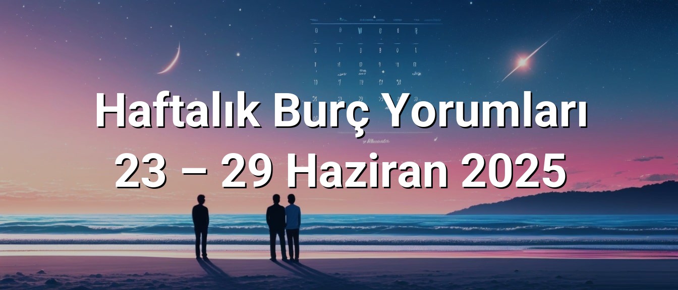 Haftalık Burç Yorumları 23 – 29 Haziran 2025 Haftalık Burç Yorumları 23 – 29 Haziran 2025