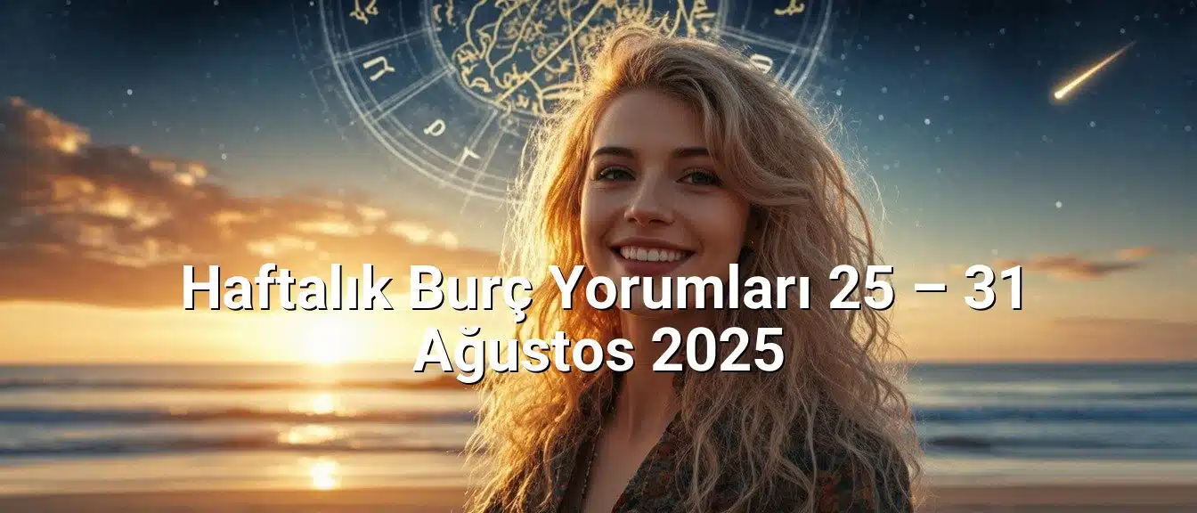 Haftalık Burç Yorumları 25 – 31 Ağustos 2025