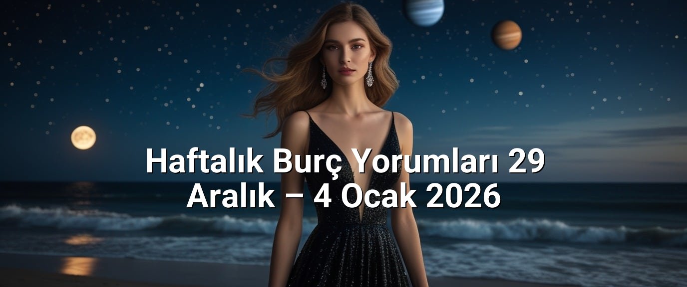 Haftalık Burç Yorumları 29 Aralık – 4 Ocak 2026 Haftalık Burç Yorumları 29 Aralık – 4 Ocak 2026
